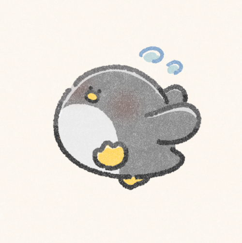 慌てるペンギンさんのフリーアイコン