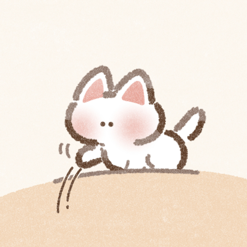 物を落とす猫さんのフリーアイコン