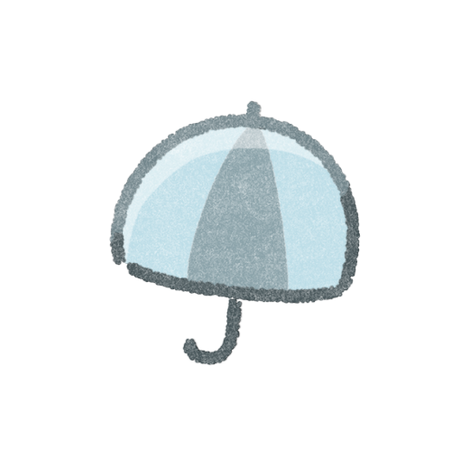 雨傘のフリーイラスト