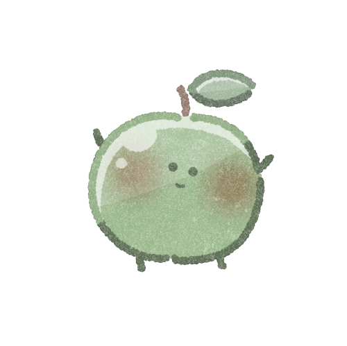青林檎ちゃんのフリーイラスト