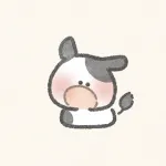 干支の丑（牛）さんのフリーアイコン