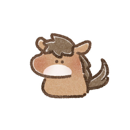 干支の午（馬）さんのフリーイラスト