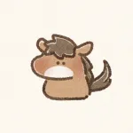 干支の午（馬）さんのフリーアイコン