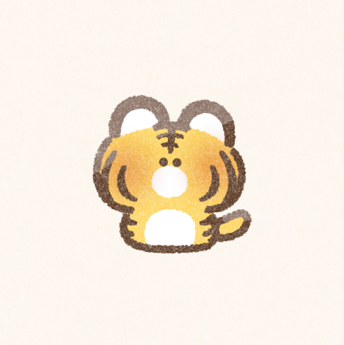 干支の寅（虎）さんのフリーアイコン