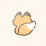 後ろ姿のきつねさんのフリーアイコン