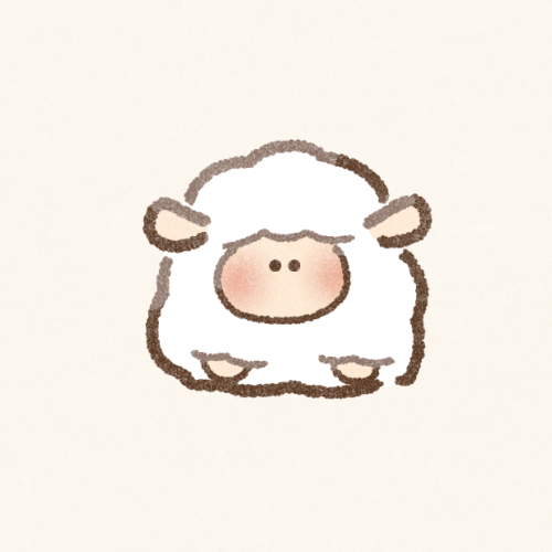 干支の未（羊）さんのフリーアイコン