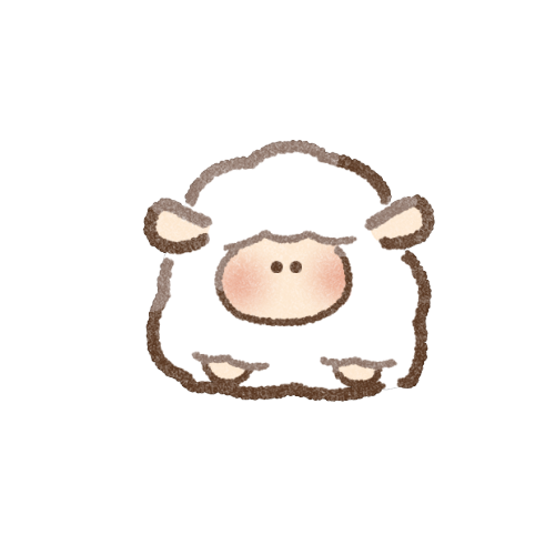 干支の未（羊）さんのフリーイラスト
