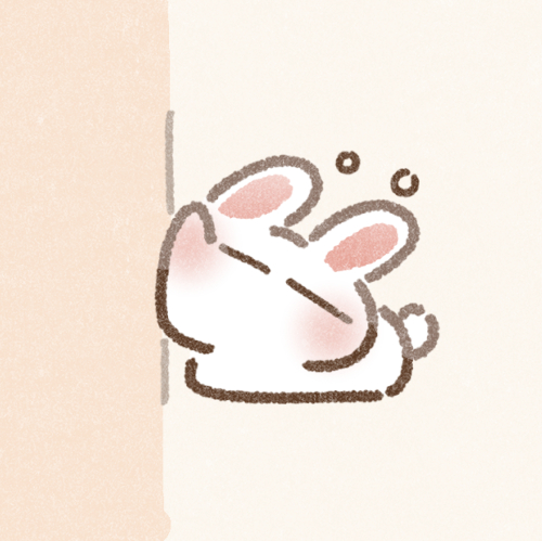 眠いうさぎさんのフリーアイコン