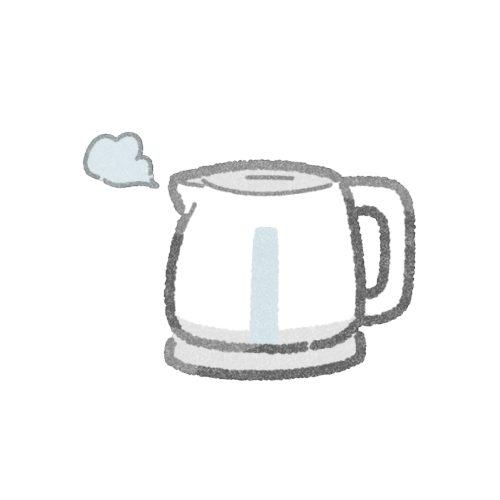 電気ケトルのフリーイラスト