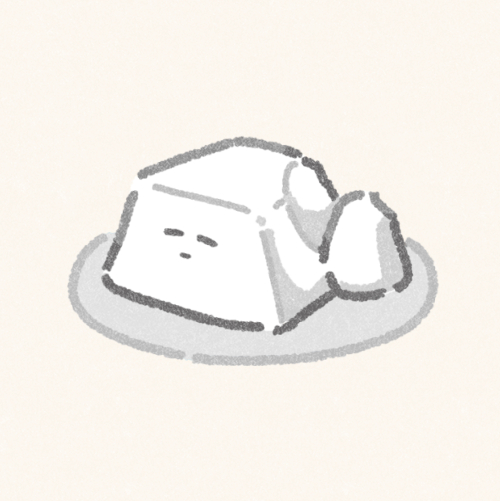 くずれたお豆腐のフリーアイコン