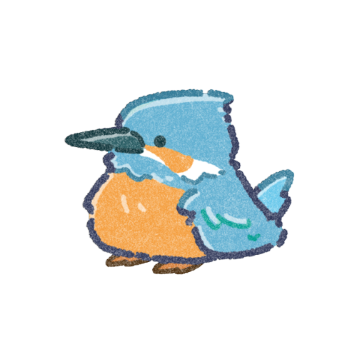 カワセミのフリーイラスト