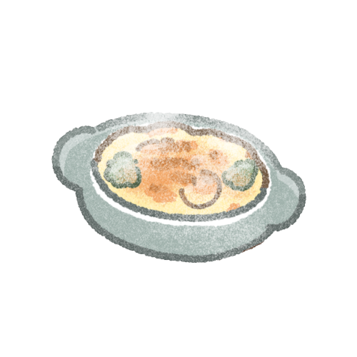 グラタンのフリーイラスト