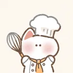 コック（パティシエ）姿の猫さんのフリーアイコン