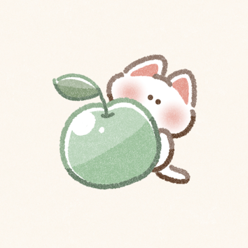 青りんごと白猫さんのフリーアイコン