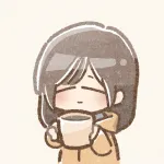 飲み物を持つ女の子のフリーアイコン