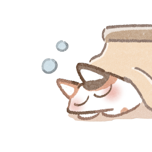 こたつに入った猫さんのフリーイラスト