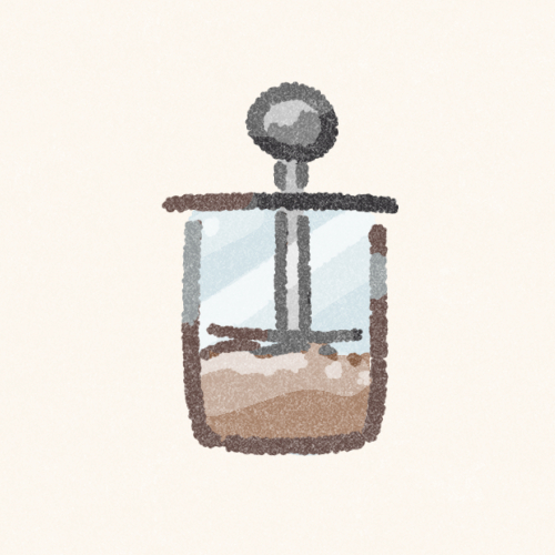 コーヒープレスのフリーアイコン