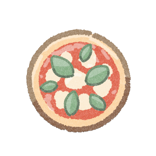 ピザのフリーイラスト