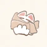 マフラーぐるぐる巻きの猫さんのフリーアイコン