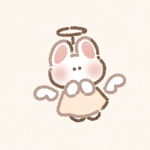 天使なうさぎさんのフリーアイコン