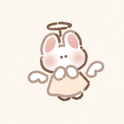 天使なうさぎさんのフリーアイコン