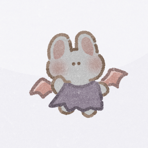 悪魔なうさぎさんのフリーアイコン