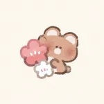 梅とくまさんのフリーアイコン