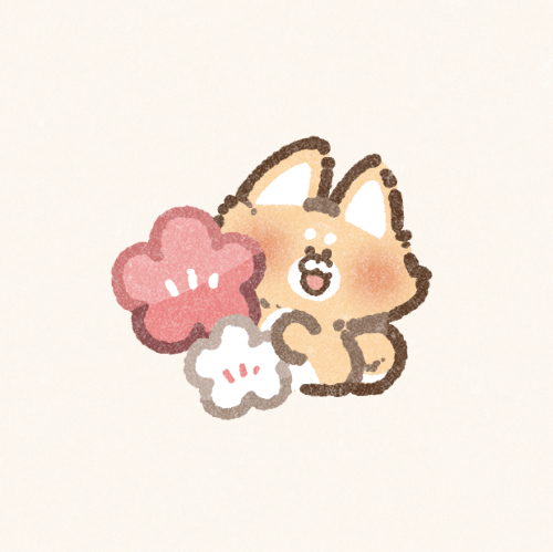 梅と柴犬さんのフリーアイコン