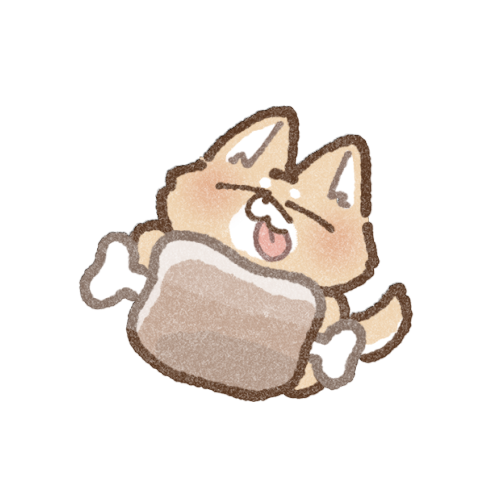 お肉に喜ぶ犬さんのフリーイラスト