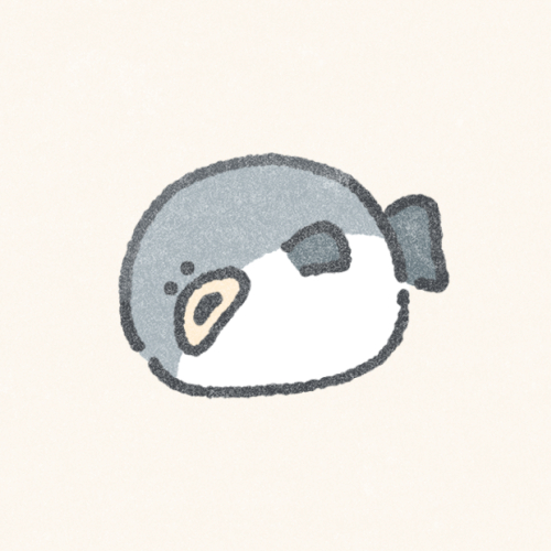 やる気のないフグさんのフリーアイコン