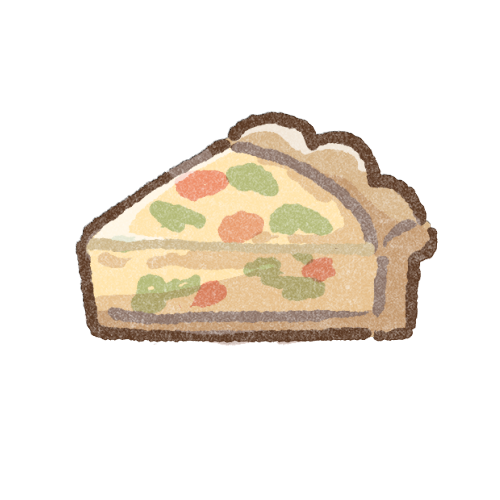 キッシュのフリーイラスト