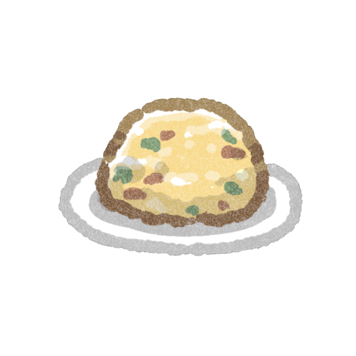 チャーハンのフリーイラスト