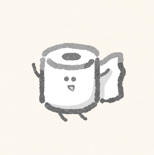 トイレットペーパーのフリーアイコン