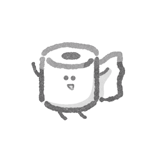 トイレットペーパーのフリーイラスト