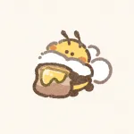 ハチミツとハチさんのフリーアイコン