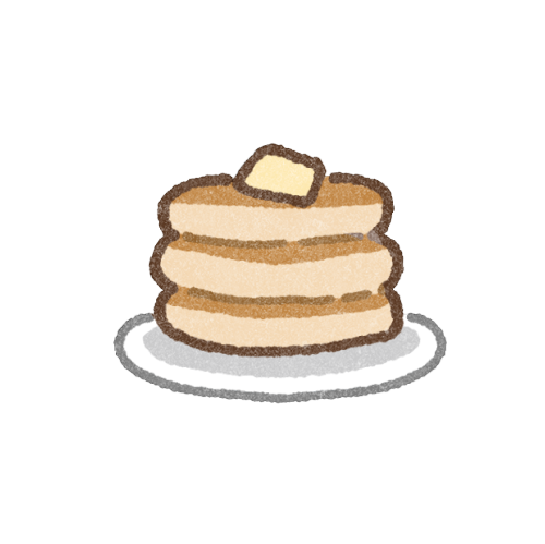パンケーキのフリーイラスト