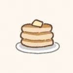 パンケーキのフリーアイコン