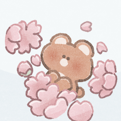 桜とくまさんのフリーアイコン