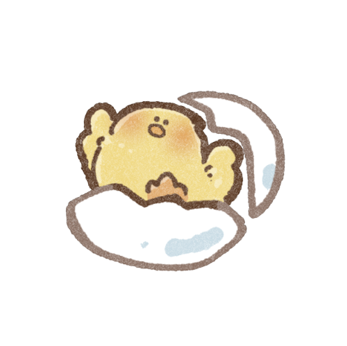 殻から飛びだすヒヨコさんのフリーイラスト