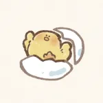 殻から飛びだすヒヨコさんのフリーアイコン