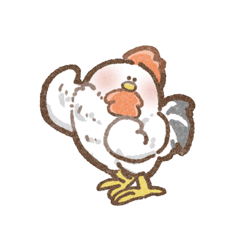 立派な鶏さんのフリーイラスト