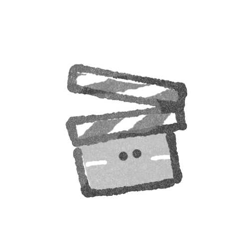 映画のカチンコのフリーイラスト