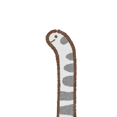 ちんあなご（ゼブラアナゴ）のフリーイラスト
