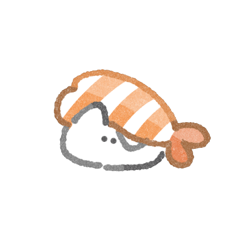 エビのお寿司のフリーイラスト