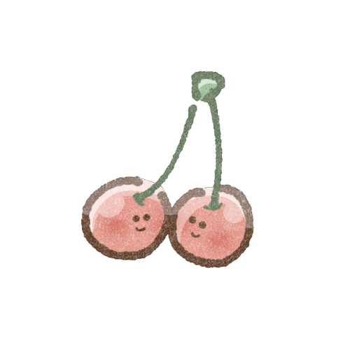 サクランボのフリーイラスト