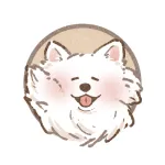 サモエドさんのフリーアイコン