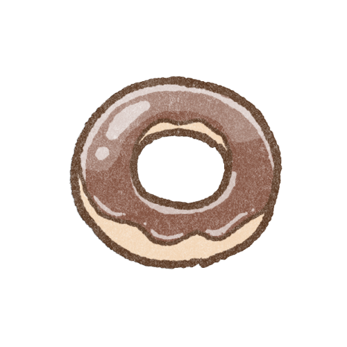 ドーナッツのフリーイラスト