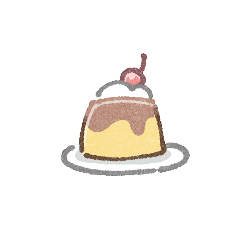 プリンのフリーイラスト