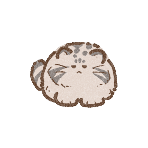 マヌルネコのフリーイラスト