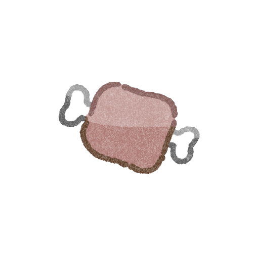 マンガ肉のフリーイラスト